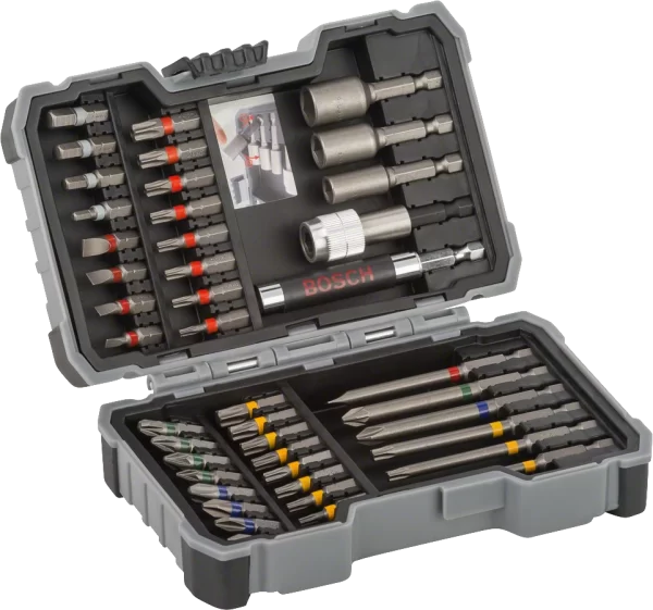 Bosch  Extra Hard Screwdriver Bit And Nutsetter Set, 43-Piece